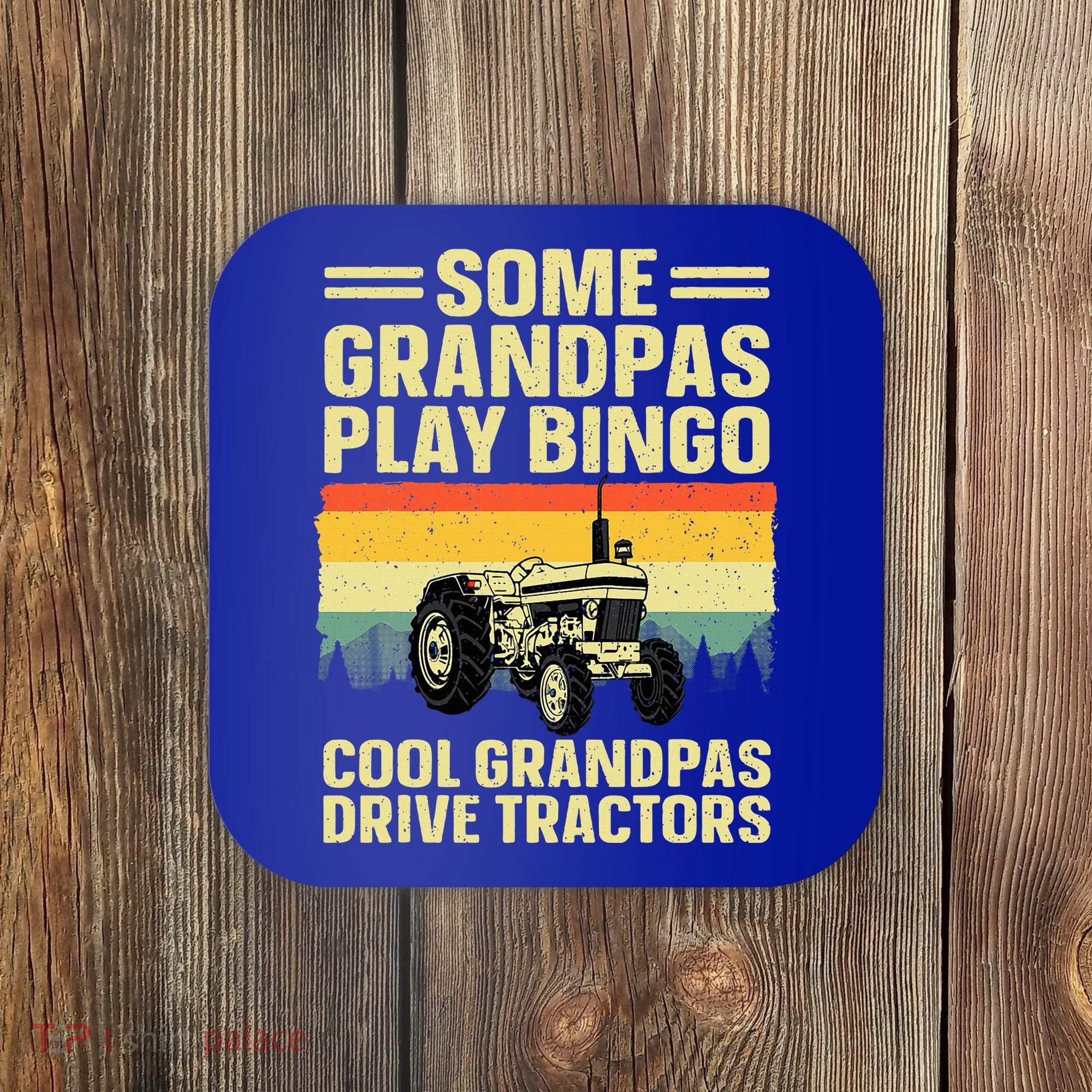 Cool Tractor Art For Grandpa Farming Farmer Farm Tractor Coaster