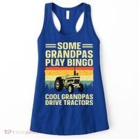 Cool Tractor Art For Grandpa Farming Farmer Farm Tractor Women's Tank Top thumb 0