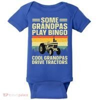 Cool Tractor Art For Grandpa Farming Farmer Farm Tractor Baby Bodysuit thumb 0
