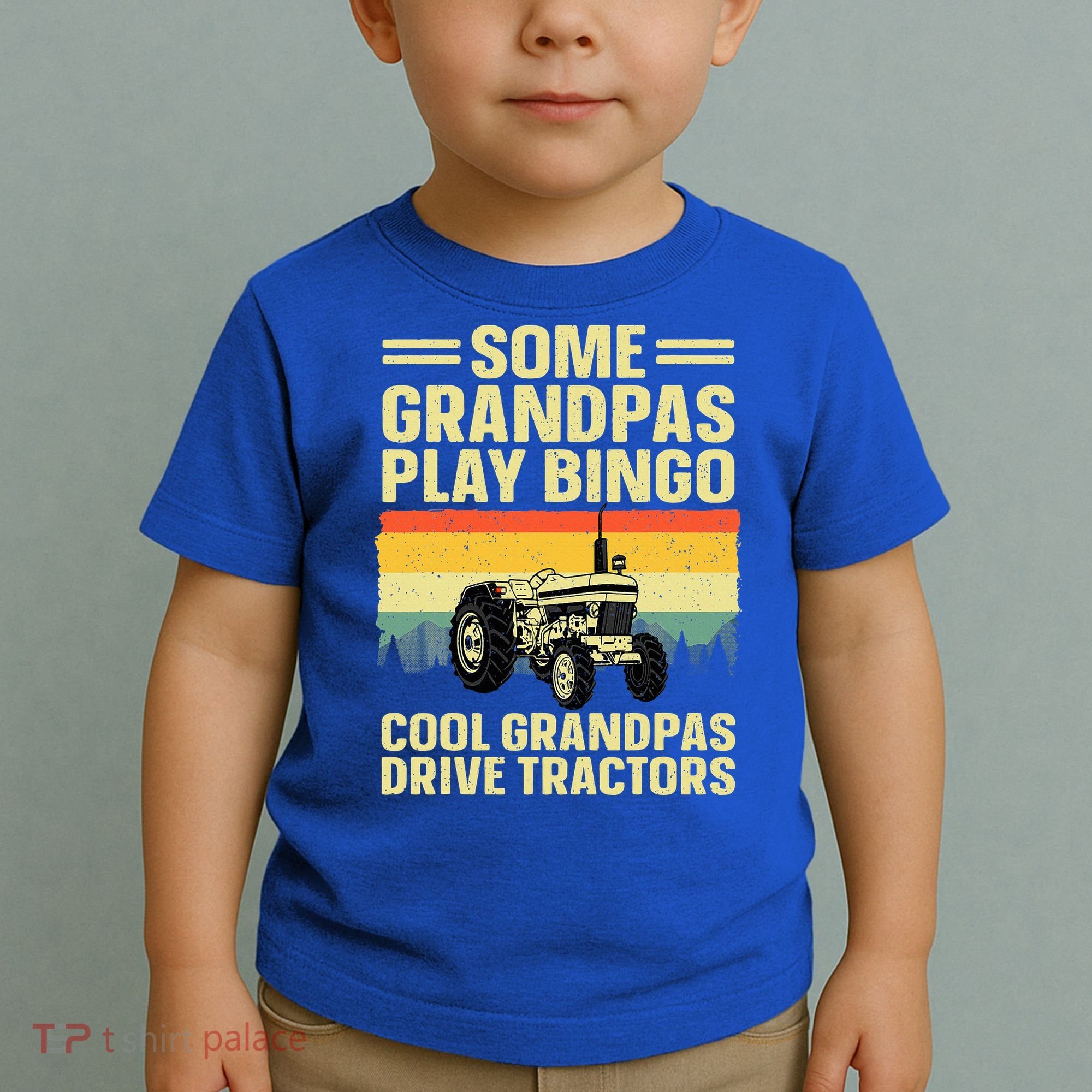 Cool Tractor Art For Grandpa Farming Farmer Farm Tractor Toddler T-Shirt