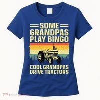 Cool Tractor Art For Grandpa Farming Farmer Farm Tractor Women's T-Shirt thumb 0