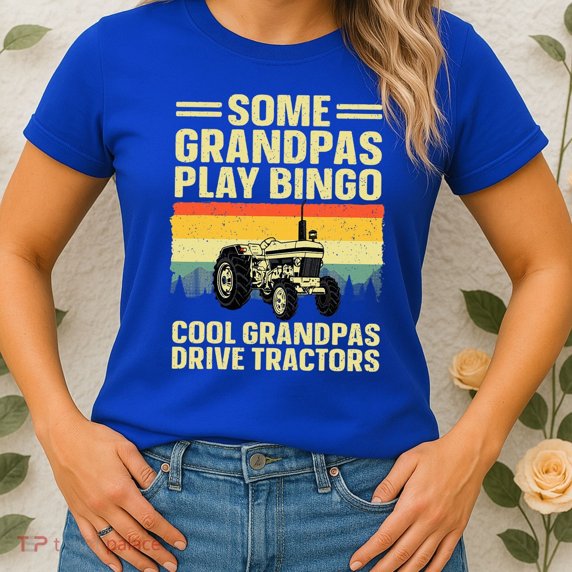 Cool Tractor Art For Grandpa Farming Farmer Farm Tractor Women's T-Shirt