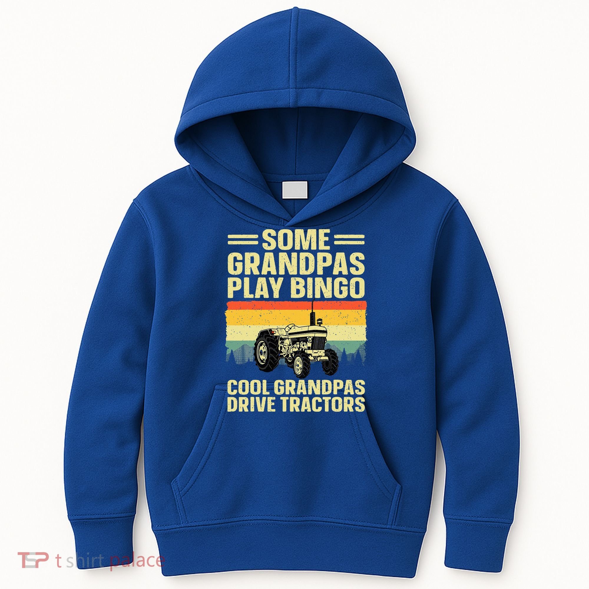Cool Tractor Art For Grandpa Farming Farmer Farm Tractor Kids Hoodie
