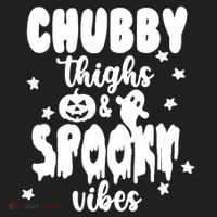 Chubby Thighs And Spooky Vibes Cute Halloween Beanie thumb 2