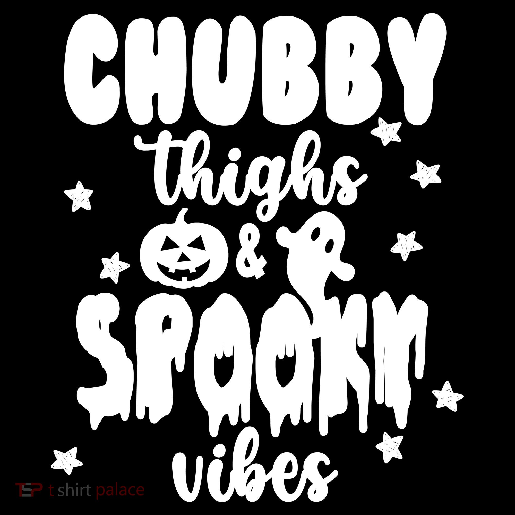 Chubby Thighs And Spooky Vibes Cute Halloween Women's Hoodie