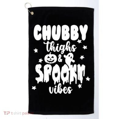 Chubby Thighs And Spooky Vibes Cute Halloween Golf Towel