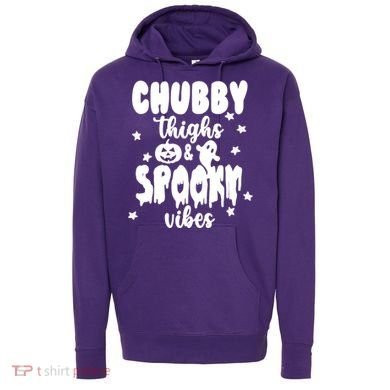 Chubby Thighs And Spooky Vibes Cute Halloween Hoodie