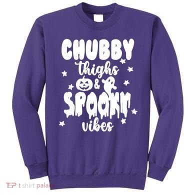 Chubby Thighs And Spooky Vibes Cute Halloween Sweatshirt