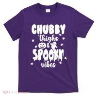 Chubby Thighs And Spooky Vibes Cute Halloween T-Shirt thumb 0