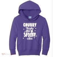 Chubby Thighs And Spooky Vibes Cute Halloween Kids Hoodie thumb 0
