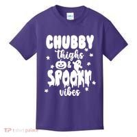 Chubby Thighs And Spooky Vibes Cute Halloween Kids T-Shirt thumb 0