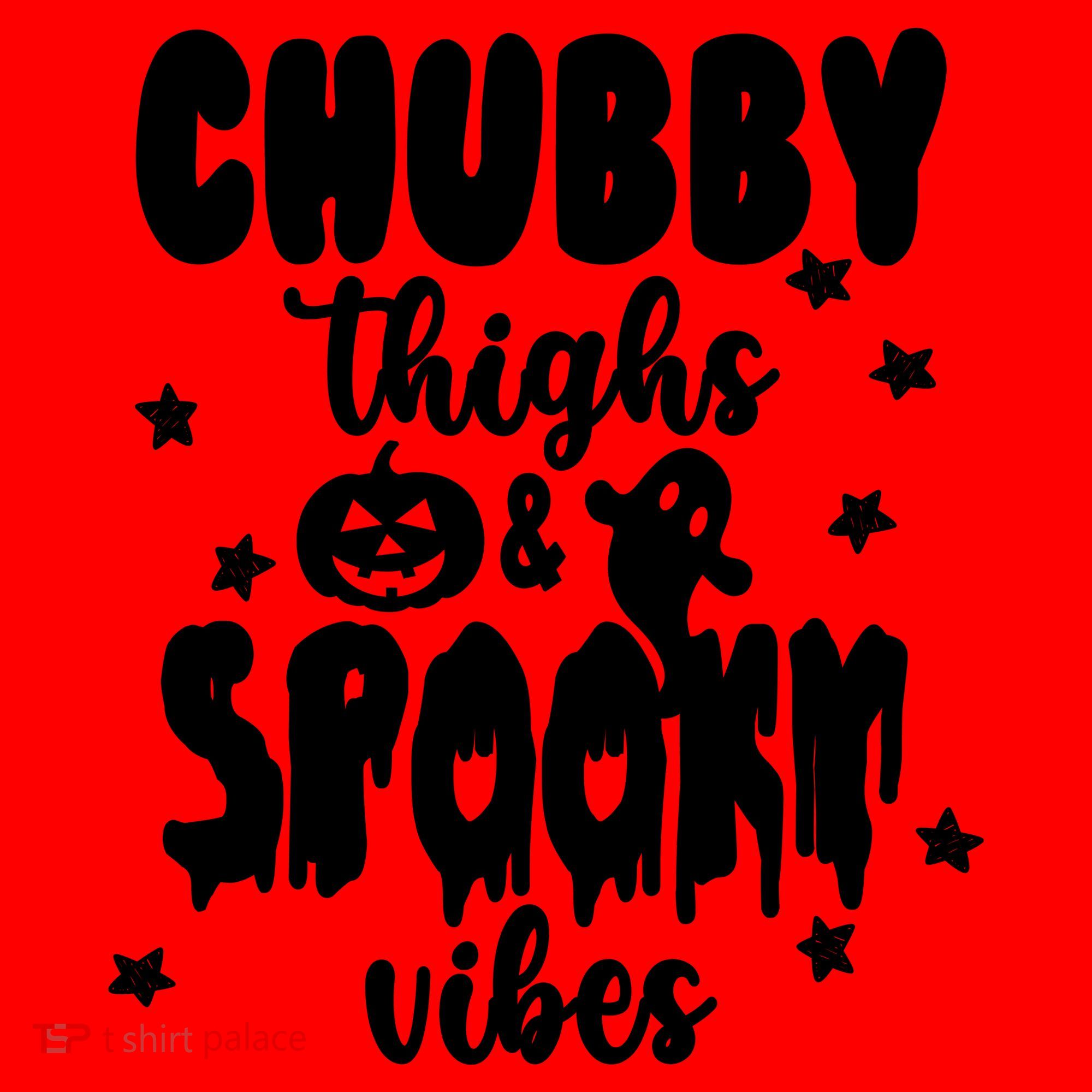 Chubby Thighs And Spooky Vibes Cute Halloween Santa Hat