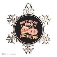 Cute Thanksgiving Aint No Lie Baby Pie Pie Pie Retro Cartoon Pumpkin Pie Ornament thumb 0