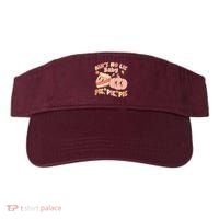 Cute Thanksgiving Aint No Lie Baby Pie Pie Pie Retro Cartoon Pumpkin Pie Visor thumb 0
