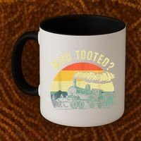 Cute Train Art Train Collector Train Lover Coffee Mug thumb 2
