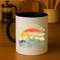 Cute Train Art Train Collector Train Lover Coffee Mug thumb 4