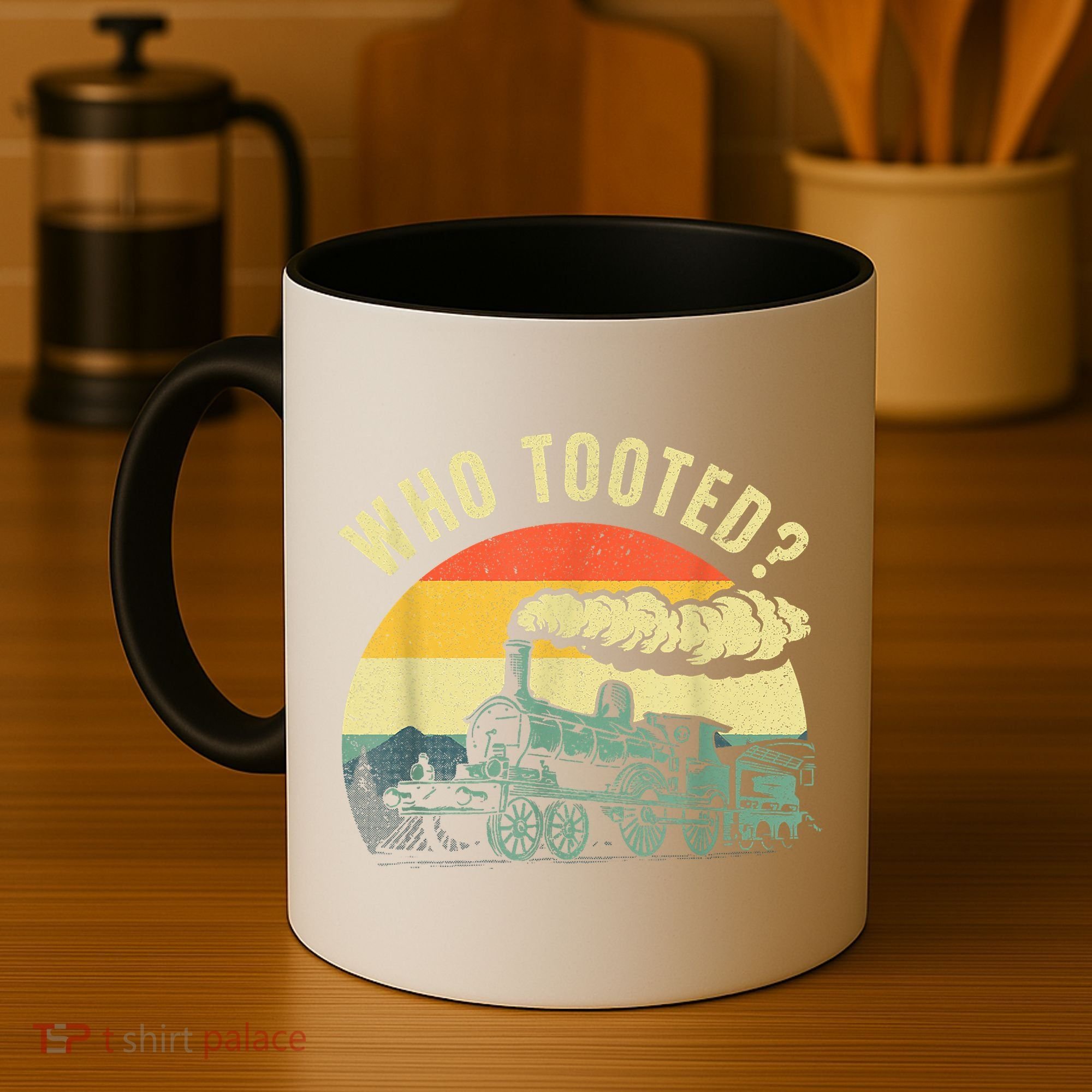 Cute Train Art Train Collector Train Lover Coffee Mug