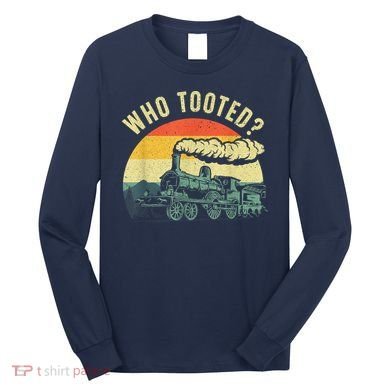 Cute Train Art Train Collector Train Lover Long Sleeve Shirt