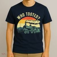 Cute Train Art Train Collector Train Lover T-Shirt thumb 3