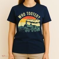 Cute Train Art Train Collector Train Lover T-Shirt thumb 4
