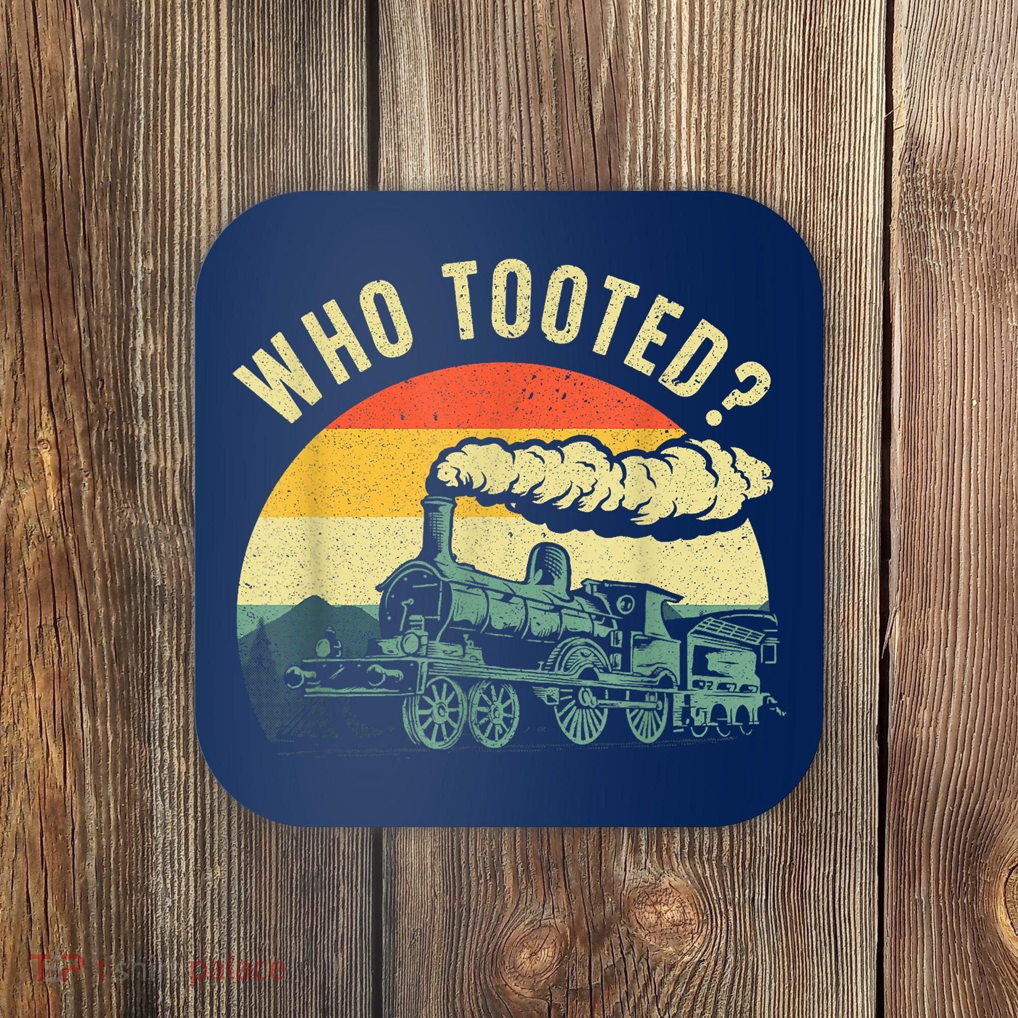 Cute Train Art Train Collector Train Lover Coaster