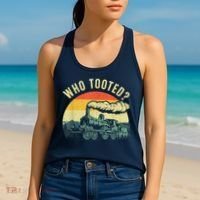 Cute Train Art Train Collector Train Lover Women's Tank Top thumb 2