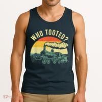 Cute Train Art Train Collector Train Lover Tank Top thumb 3
