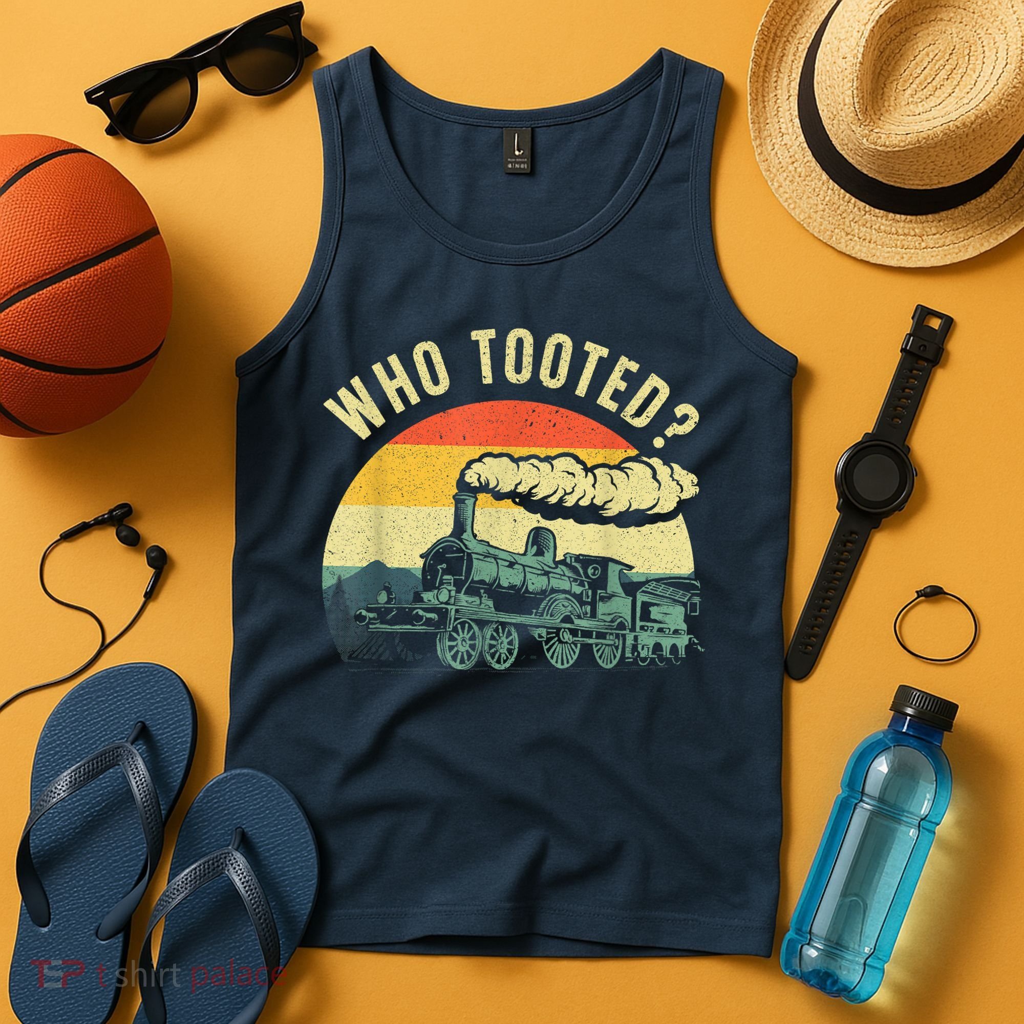 Cute Train Art Train Collector Train Lover Tank Top