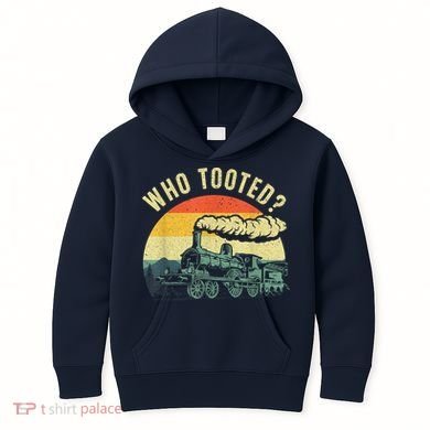 Cute Train Art Train Collector Train Lover Kids Hoodie