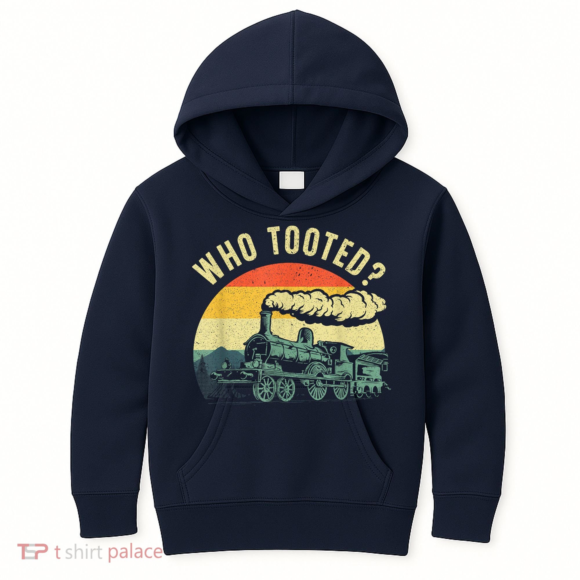 Cute Train Art Train Collector Train Lover Kids Hoodie