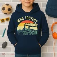 Cute Train Art Train Collector Train Lover Kids Hoodie thumb 2