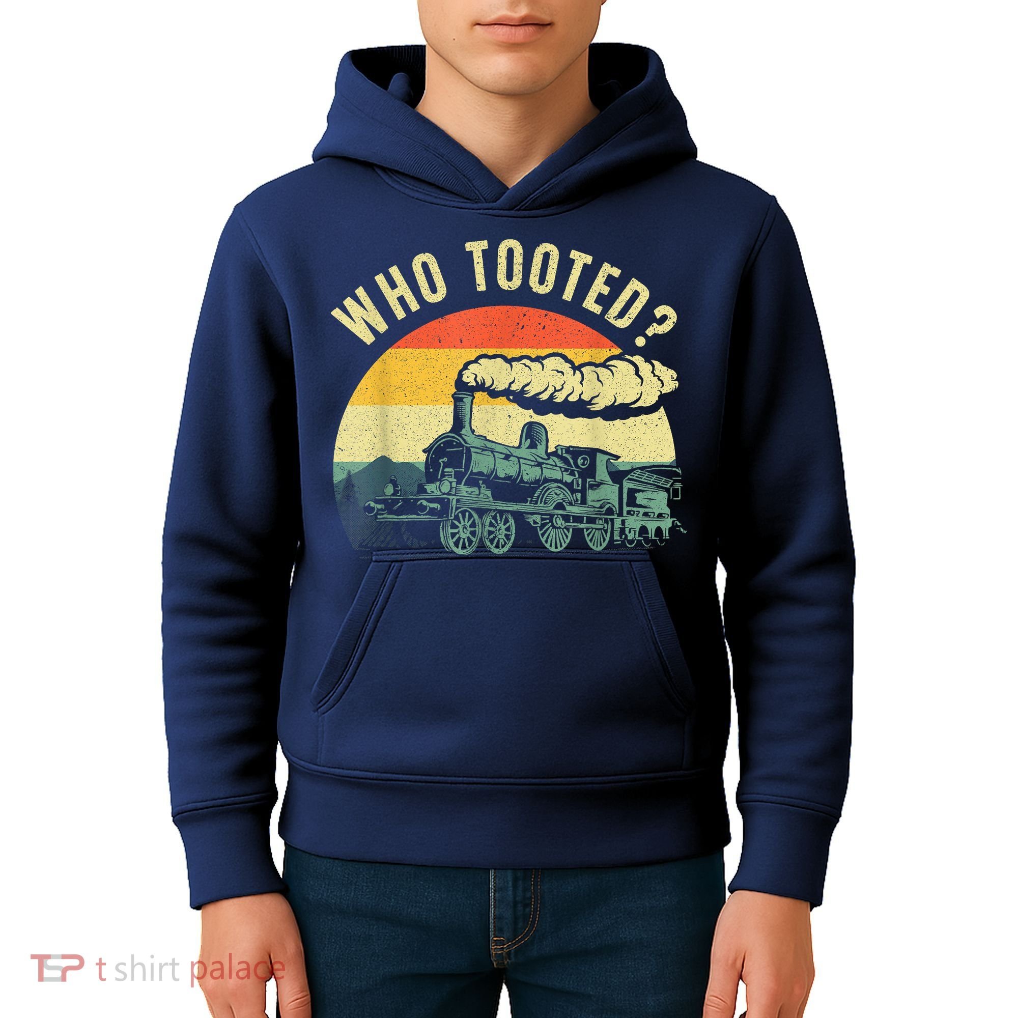 Cute Train Art Train Collector Train Lover Kids Hoodie