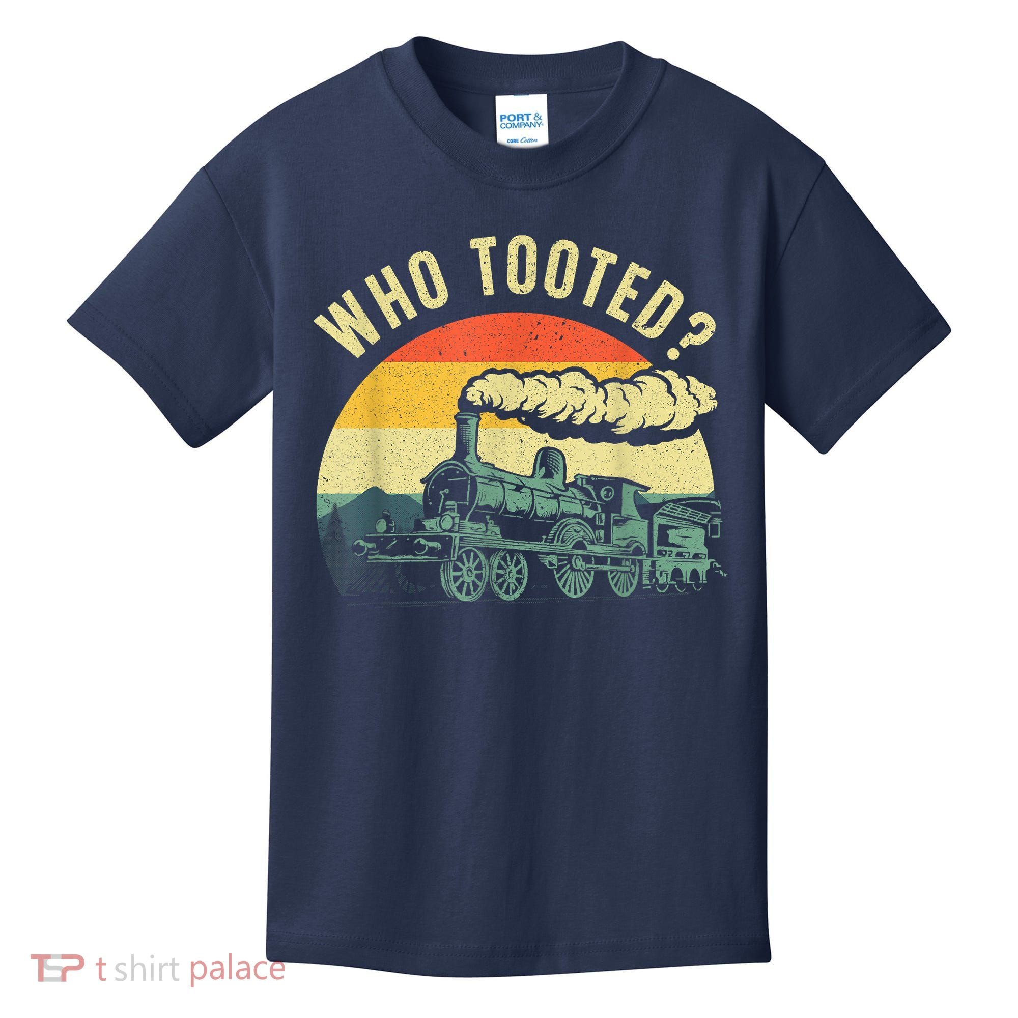 Cute Train Art Train Collector Train Lover Kids T-Shirt