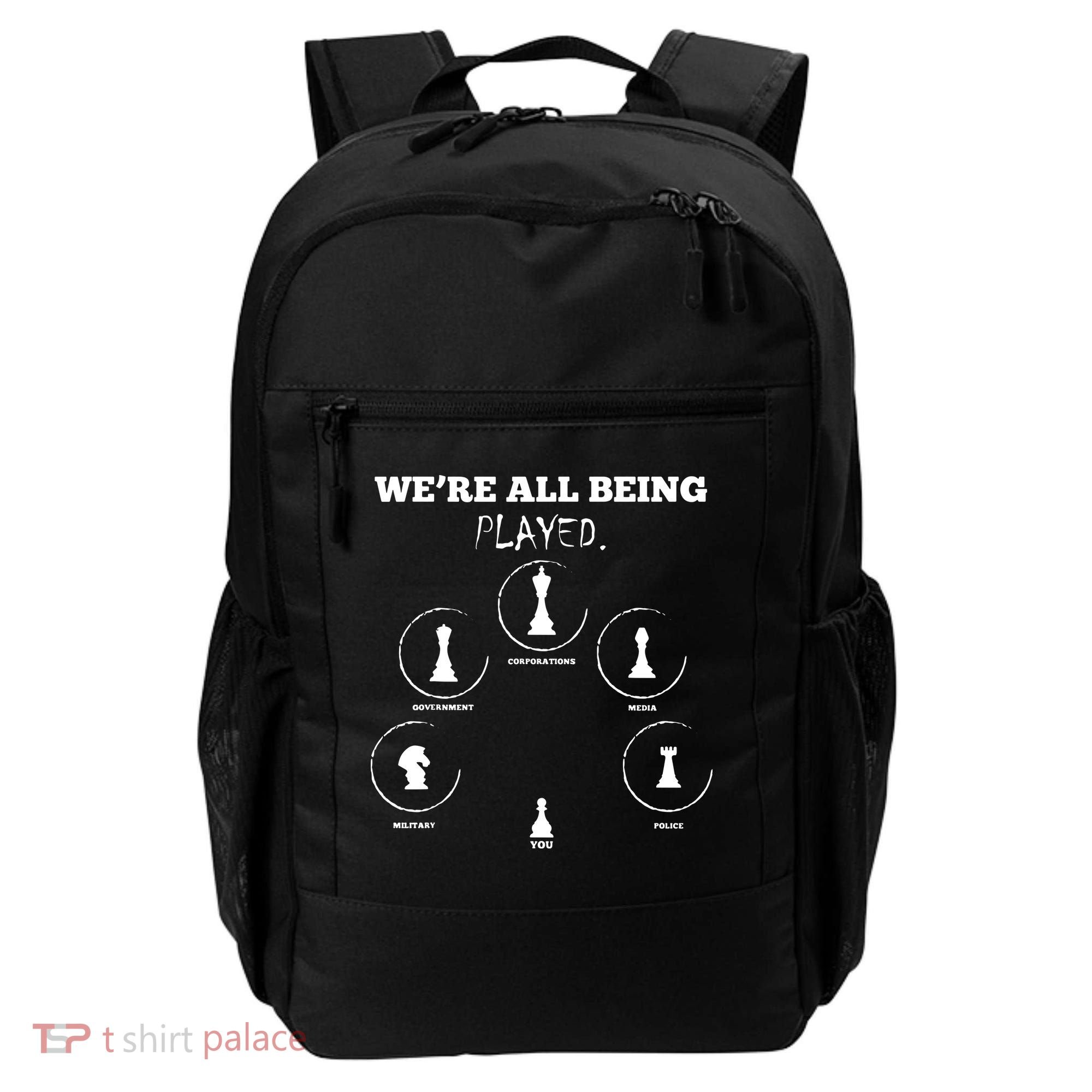 Conspiracy Theorist Anti Government Conspiracy Chess Backpack