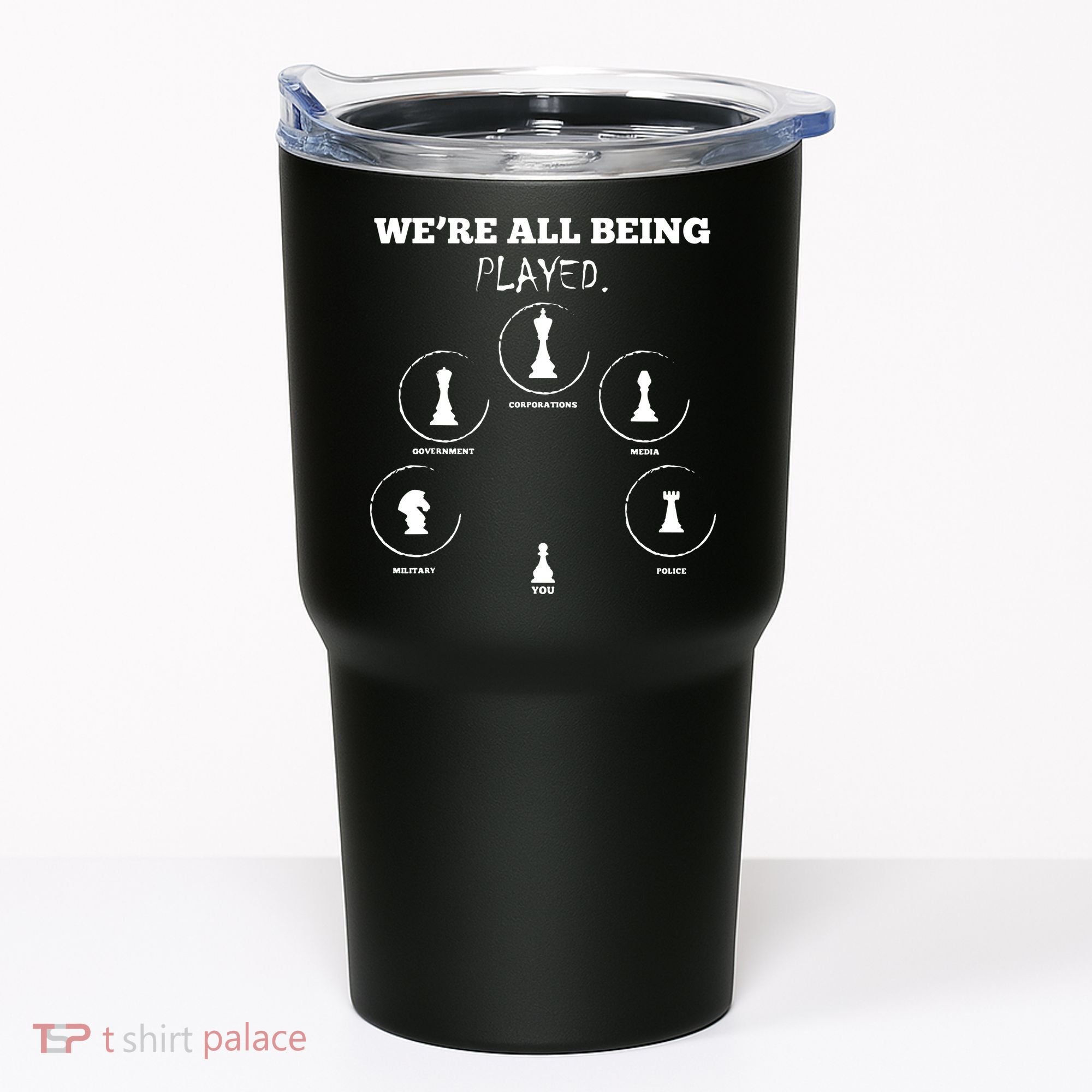 Conspiracy Theorist Anti Government Conspiracy Chess Tumbler