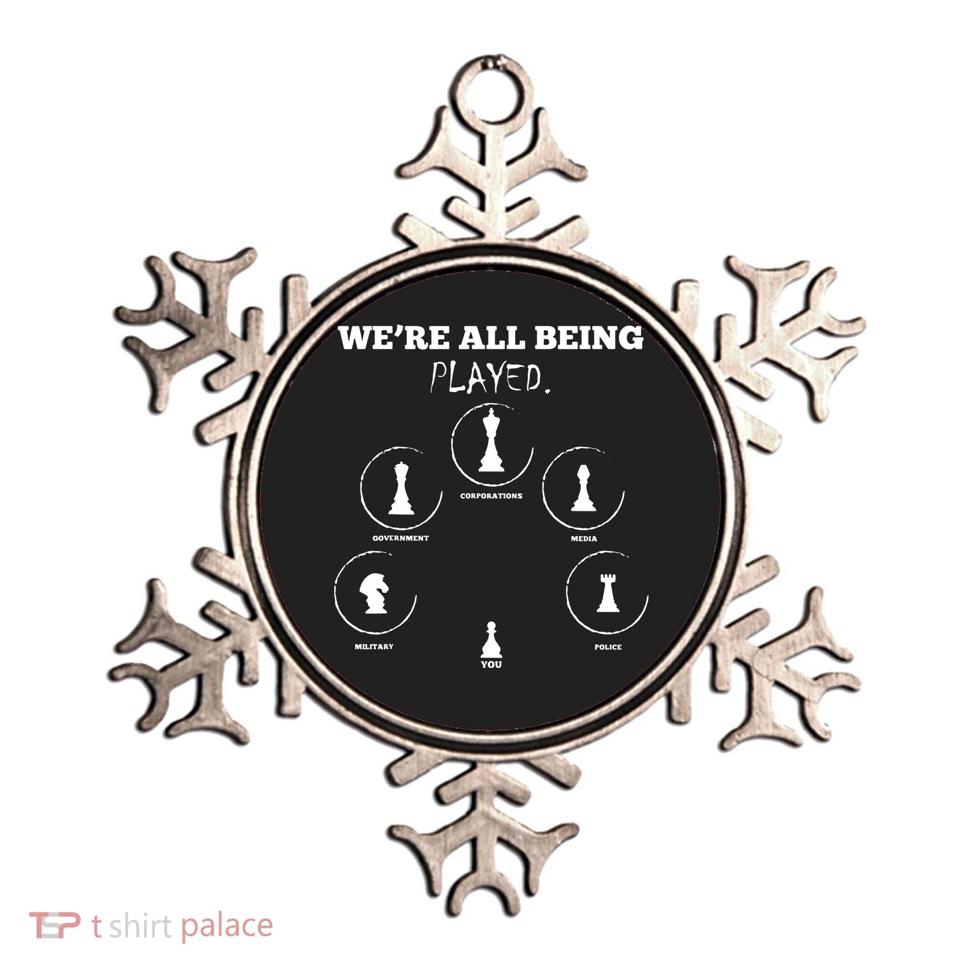 Conspiracy Theorist Anti Government Conspiracy Chess Ornament