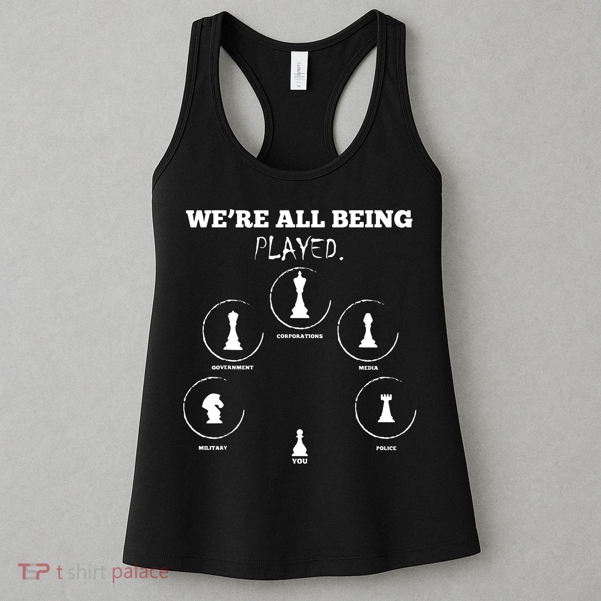 Conspiracy Theorist Anti Government Conspiracy Chess Women's Tank Top