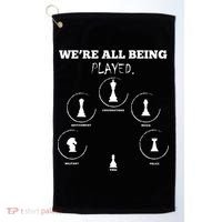 Conspiracy Theorist Anti Government Conspiracy Chess Golf Towel thumb 0