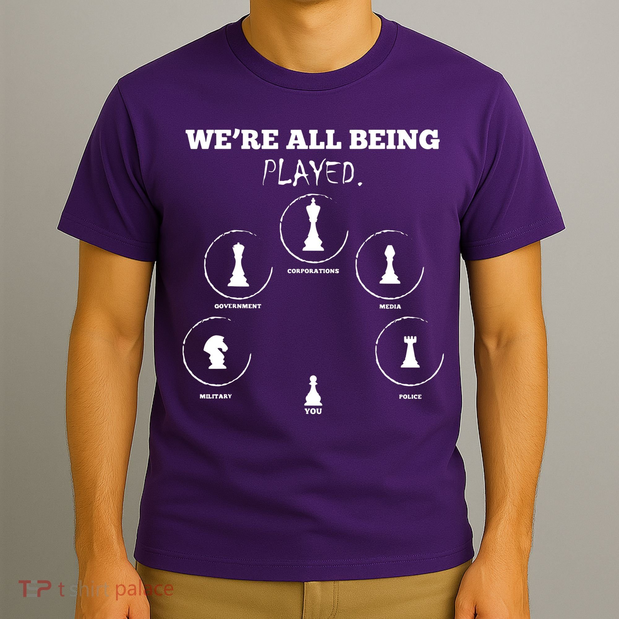 Conspiracy Theorist Anti Government Conspiracy Chess T-Shirt