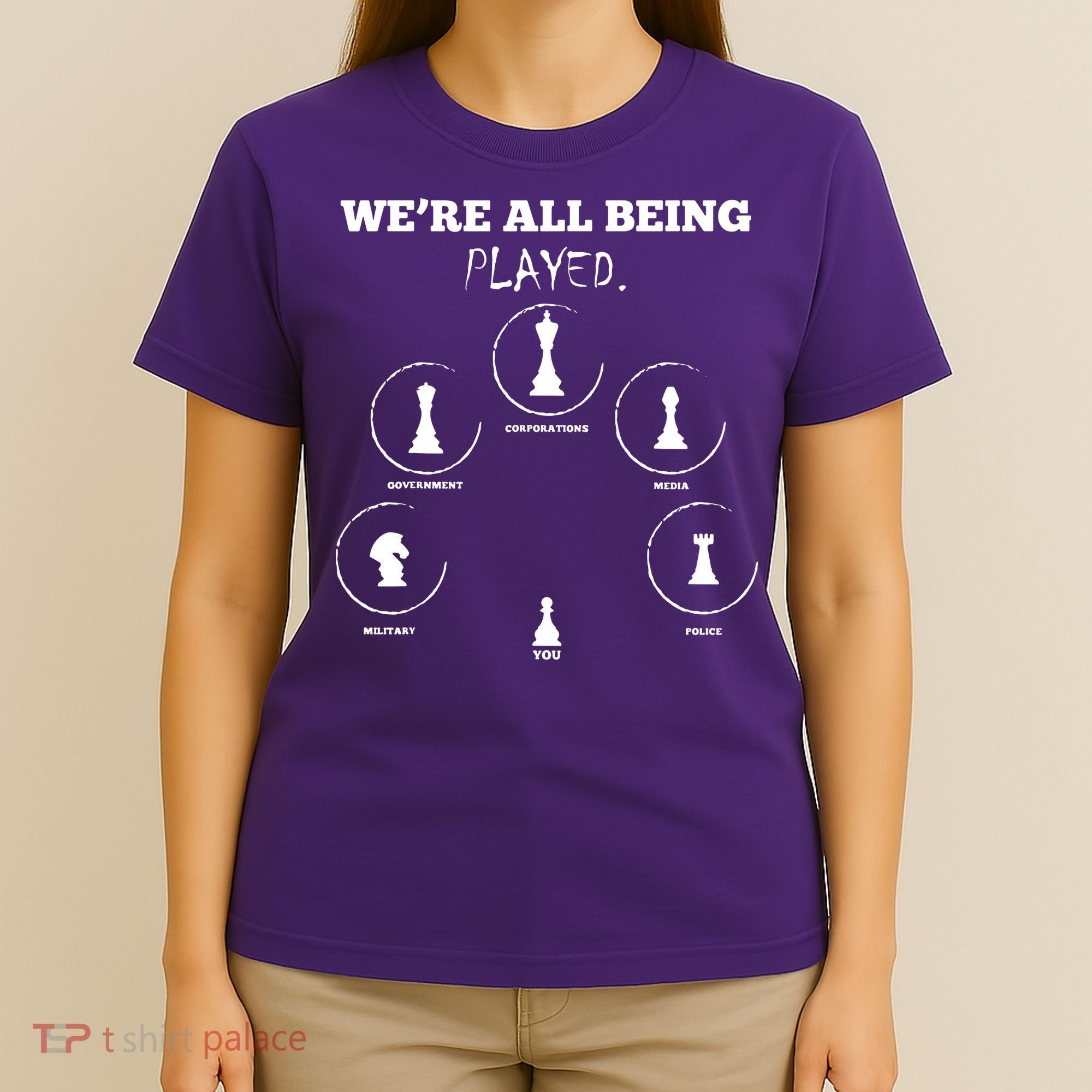 Conspiracy Theorist Anti Government Conspiracy Chess T-Shirt