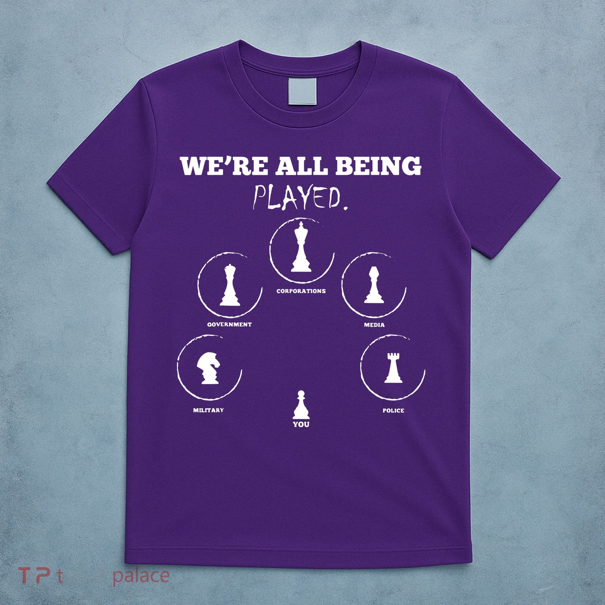 Conspiracy Theorist Anti Government Conspiracy Chess T-Shirt