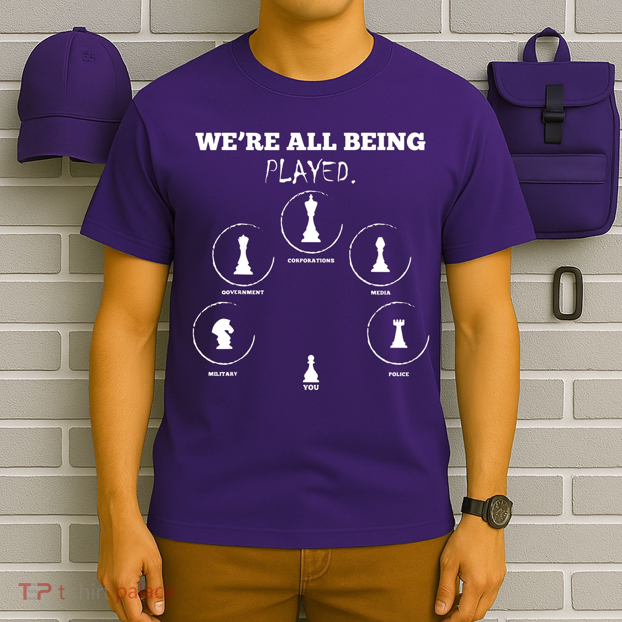 Conspiracy Theorist Anti Government Conspiracy Chess T-Shirt