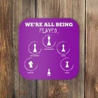 Conspiracy Theorist Anti Government Conspiracy Chess Coaster thumb 0
