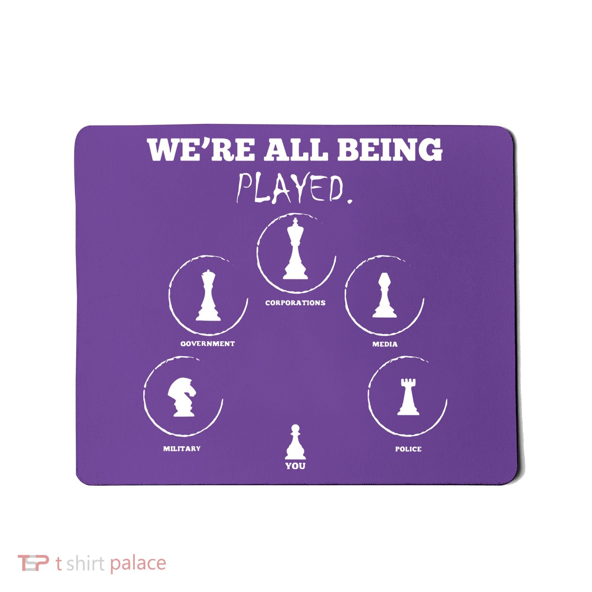 Conspiracy Theorist Anti Government Conspiracy Chess Mousepad