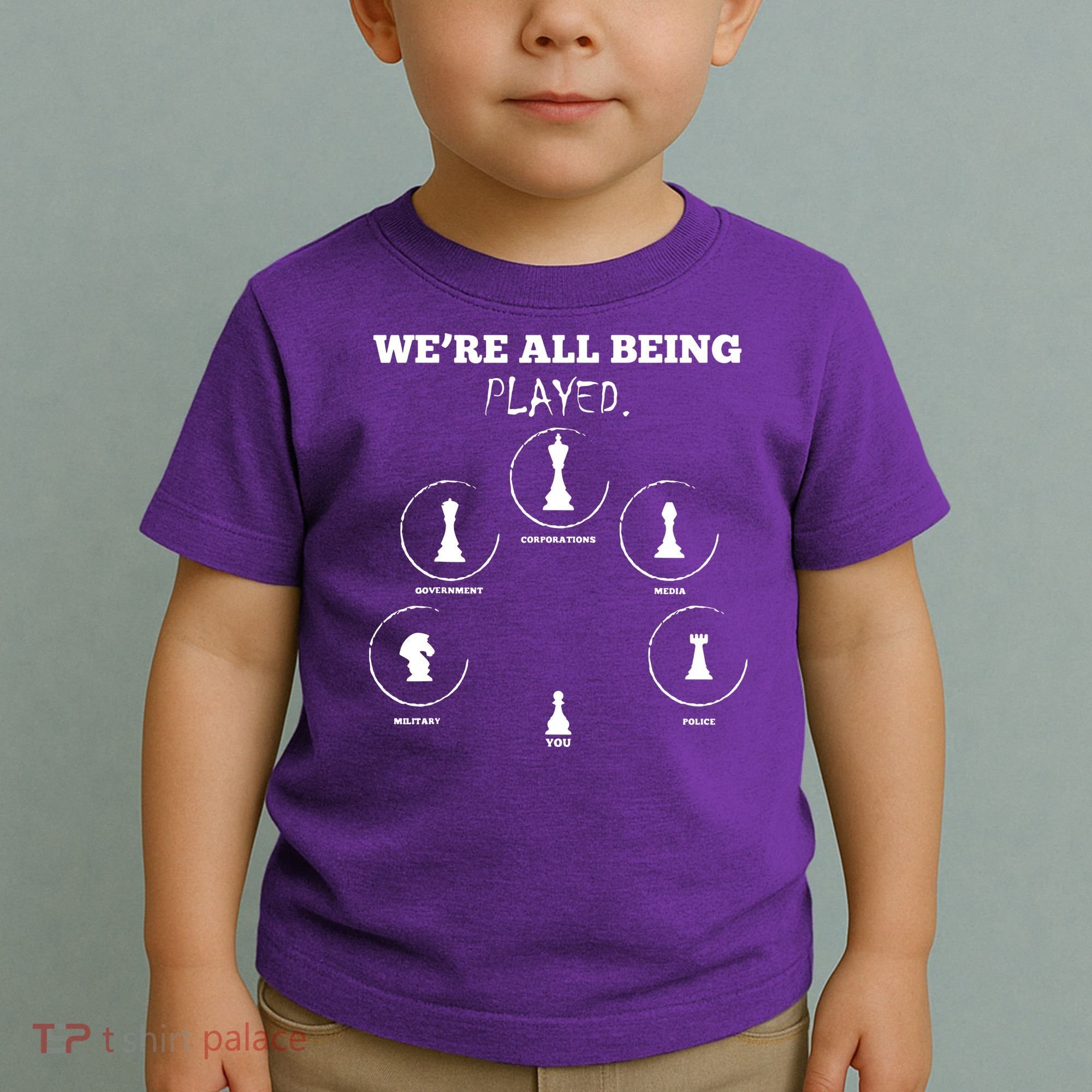 Conspiracy Theorist Anti Government Conspiracy Chess Toddler T-Shirt