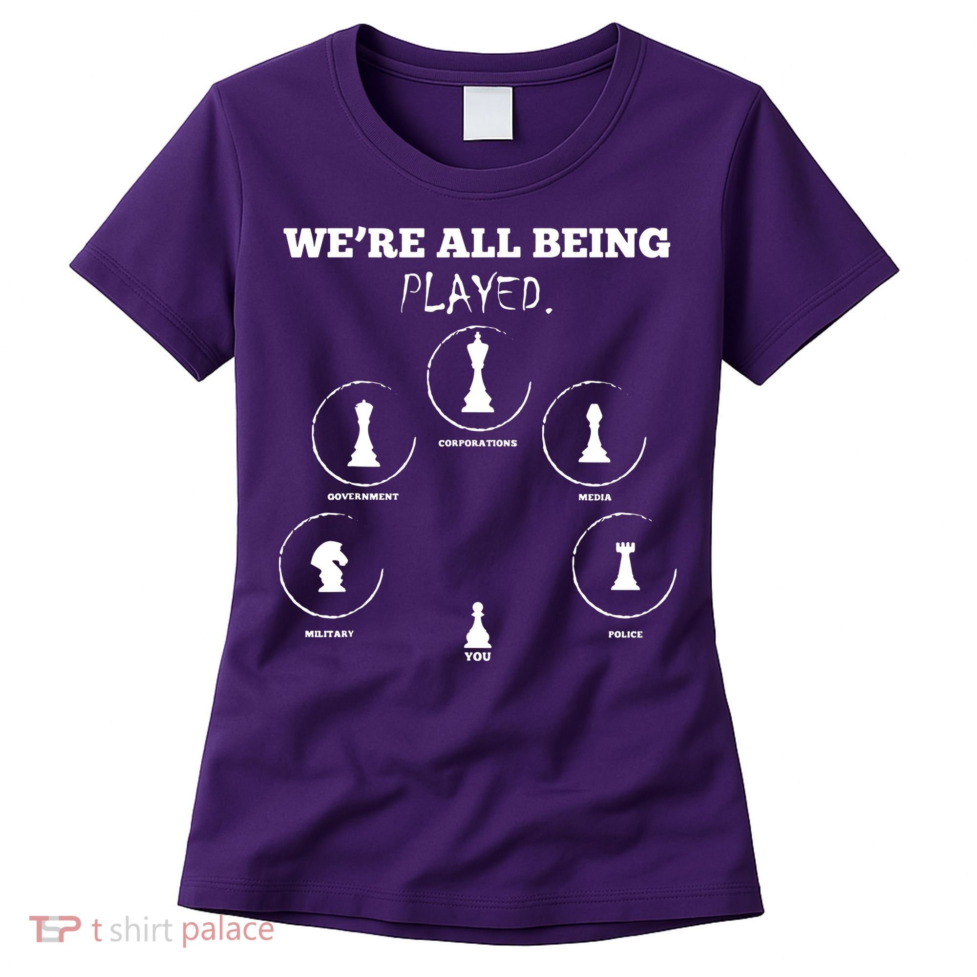 Conspiracy Theorist Anti Government Conspiracy Chess Women's T-Shirt