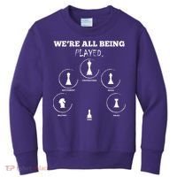 Conspiracy Theorist Anti Government Conspiracy Chess Kids Sweatshirt thumb 0