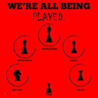 Conspiracy Theorist Anti Government Conspiracy Chess Santa Hat thumb 1