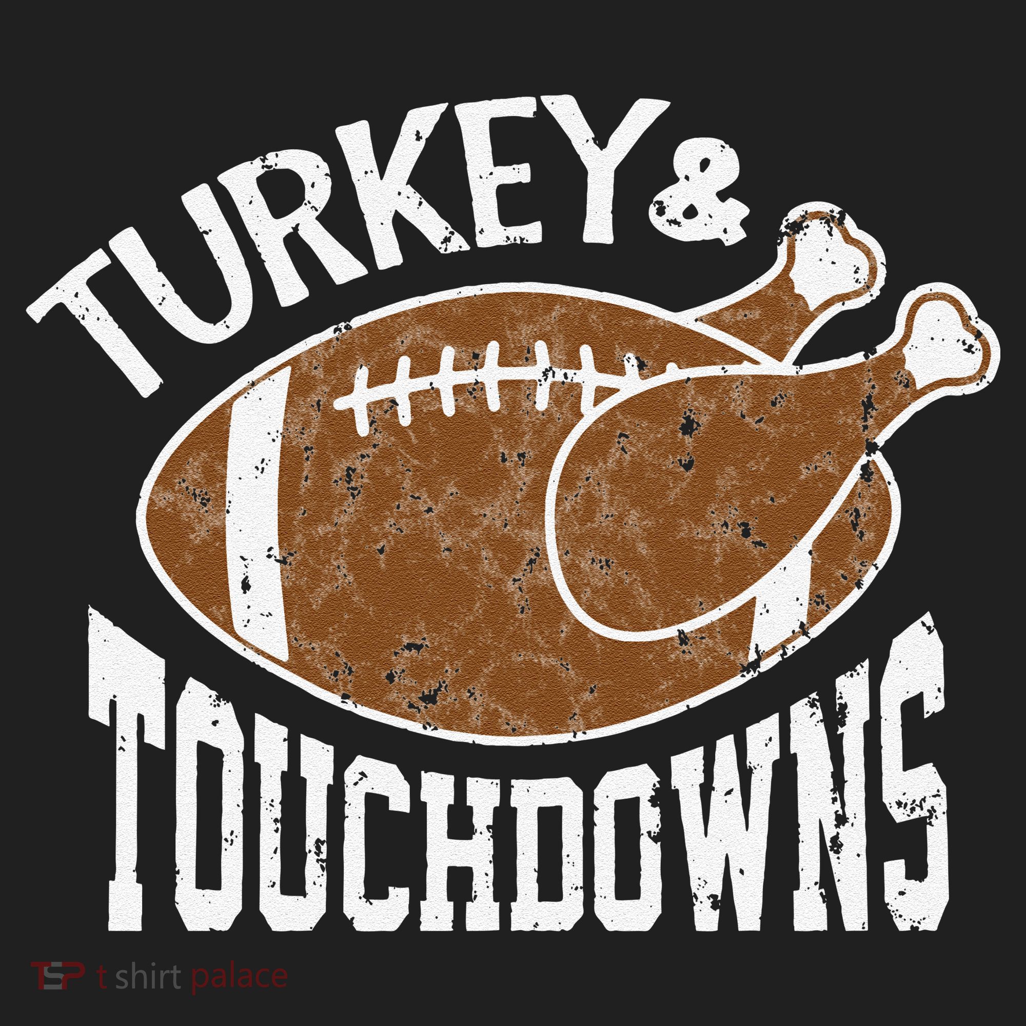 Cute Turkey And Touchdowns Funny Thanksgiving Football Hat