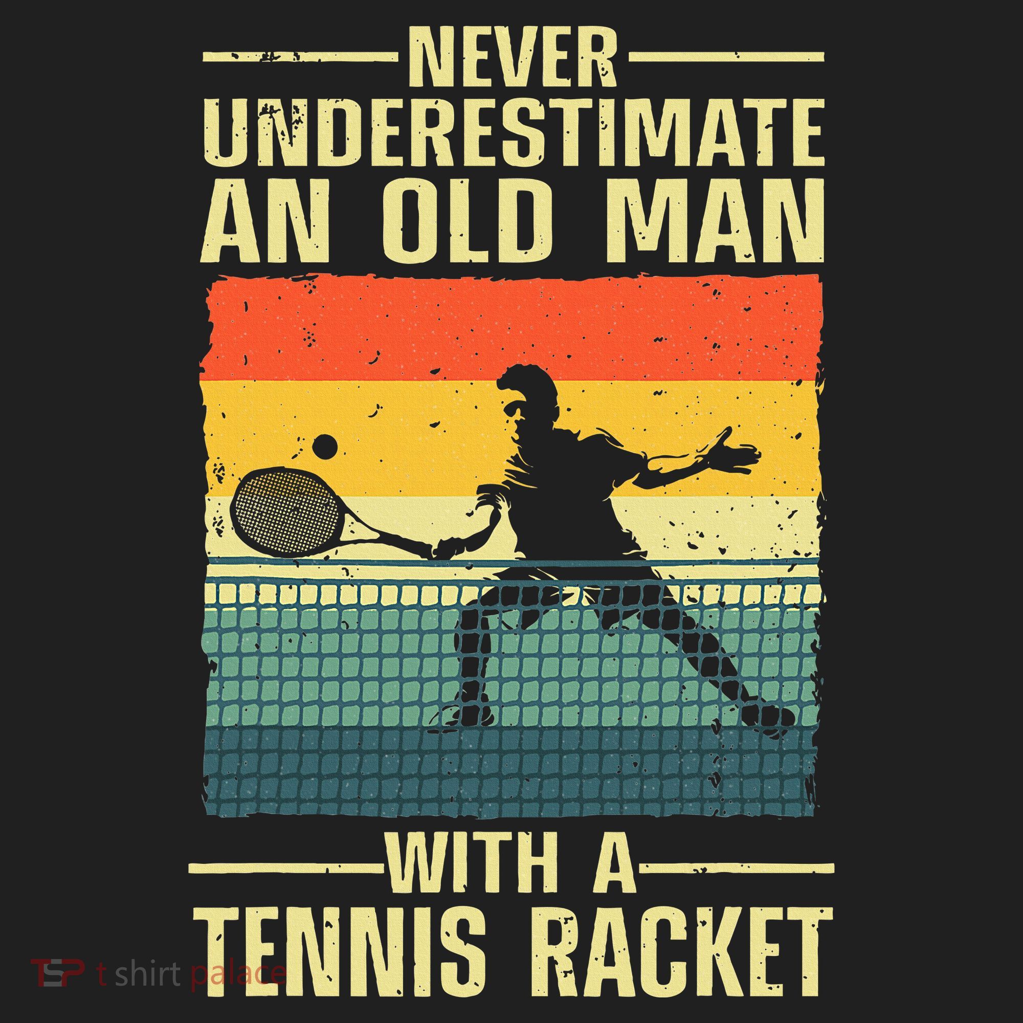 Cool Tennis Art For Grandpa Tennis Player Racket Beanie